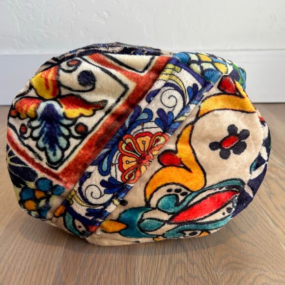 NWT Johnny Was Moda Cozy Soft Drawstring Bag No Blanket Boho Floral Multicolor - Picture 9 of 10